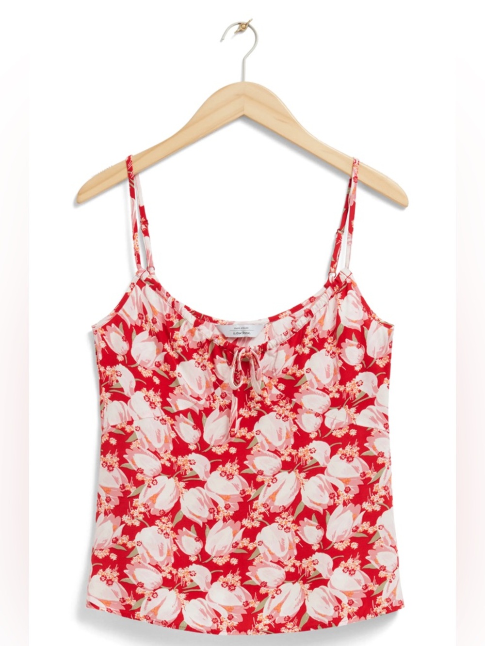 & Other Stories Floral Camisole Top Red‎ Pink Ecovero Viscose NWT Size 12
